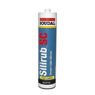 Şeffaf Soudal Silirub SC Duşakabin Silikonu 280 ML (30lu Koli)